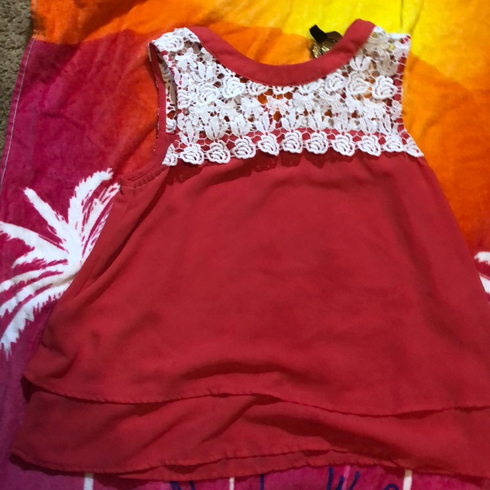 Flower laced shirt